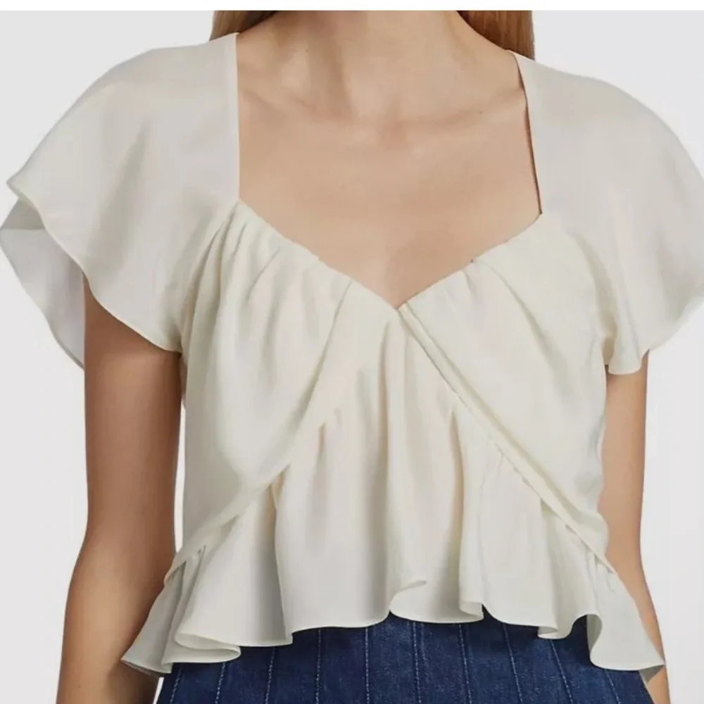 FRAME DENIM
SHIRRED FLOUNCE TOP - OFF WHITE
$369.00 size L - Picture 3 of 9